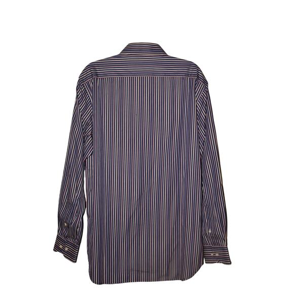 TAILORBYRD $118 Blue Multi-Stripe Long Sleeve Button Down Shirt Men's XL - Picture 2 of 4